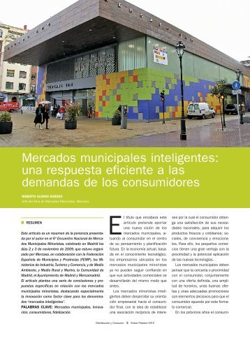 Mercados municipales inteligentes: una respuesta ... - Mercasa