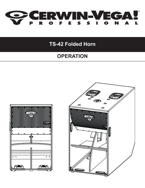 MANUAL_TS42-A Originator R.Aramburu 215.9 x 279.4 - Cerwin Vega