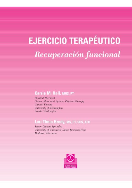 EJERCICIO TERAPÉUTICO - Editorial Paidotribo Mexico