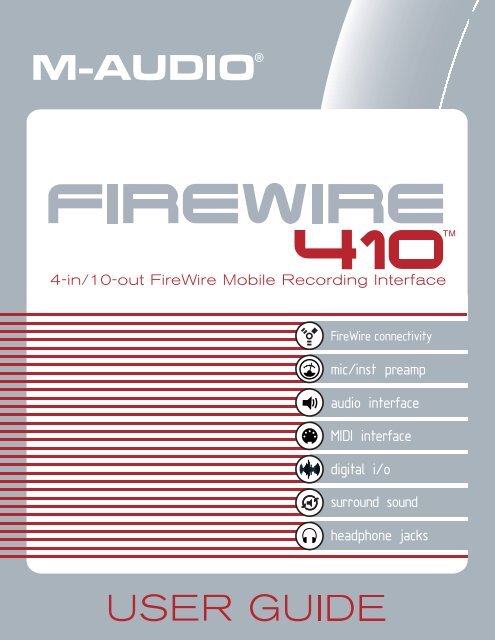 M-Audio FireWire 410 - Manual del usuario