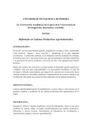 Diplomado en Cadenas Productivas Agroindustriales. - Universidad ...