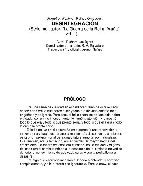 FR_ Guerra Reina Araña,1_ [Byers, R.L] – Desintegracin