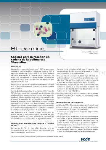 Cabina para PCR Streamline