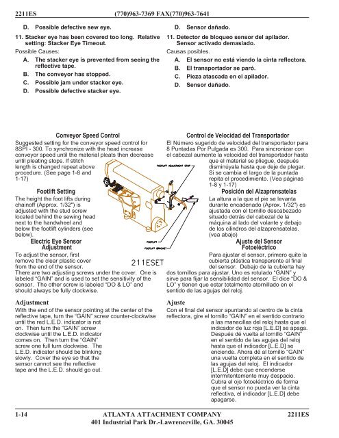 211-125A Table Assembly - Atlanta Attachment Co.