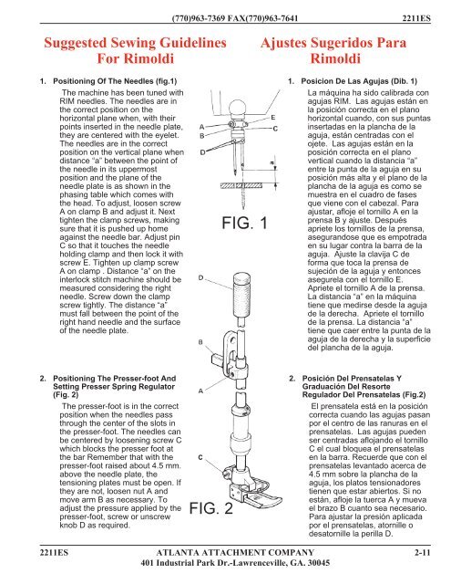 211-125A Table Assembly - Atlanta Attachment Co.