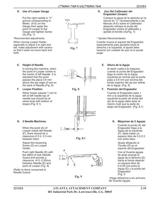 211-125A Table Assembly - Atlanta Attachment Co.