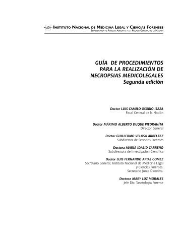 GUÍA DE PROCEDIMIENTOS PARA LA REALIZACIÓN DE ...