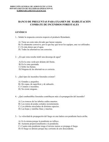 banco de preguntas para examen de habilitación combate de ...