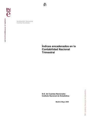 Índices encadenados en la Contabilidad Nacional Trimestral