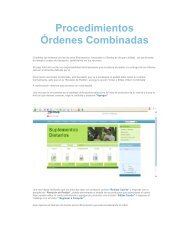 Procedimientos Órdenes Combinadas