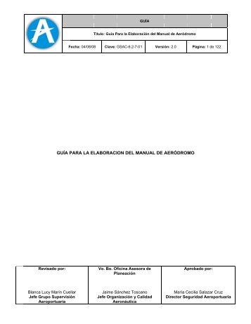 guia para la elaboración del manual de aerodromo mayo ... - Aerocivil