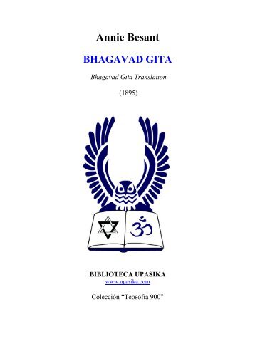 El Bhagavad Gita - Annie Besant - The Conscious Living Foundation