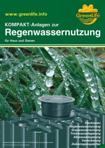 Haus- und Gartenanlage - Amres Regenwassernutzung