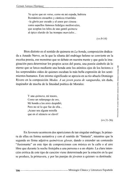 Mitología Clásica y Literatura Española. Siete Estudios - Gonzalo de ...