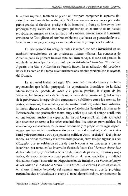 Mitología Clásica y Literatura Española. Siete Estudios - Gonzalo de ...