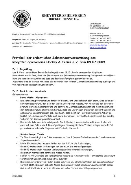 pdf - Rheydter Spielverein