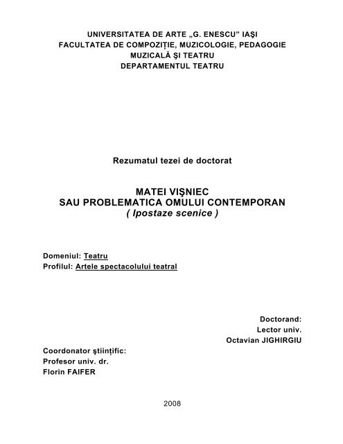 Matei Visniec Sau Problematica Omului Contemporan