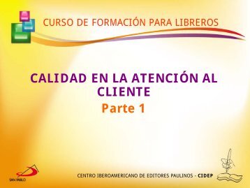 atencion al cliente parte 1.pdf - CIDEP