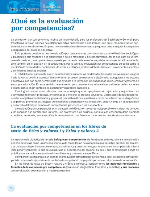 ¿Qué es la evaluación por competencias? - Fernández Editores