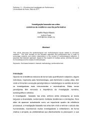 Investigação baseada nas artes - Performa - Universidade de Aveiro