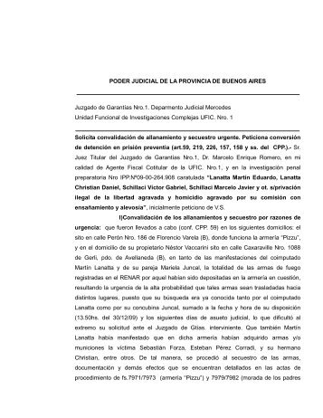 PODER JUDICIAL DE LA PROVINCIA DE BUENOS AIRES Juzgado ...