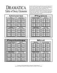 Original Dramatica Table of Story Elements