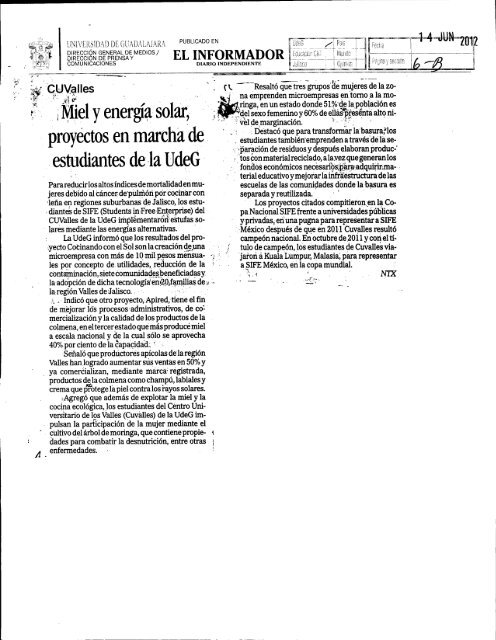 L() - Prensa y Comunicaciones - Universidad de Guadalajara