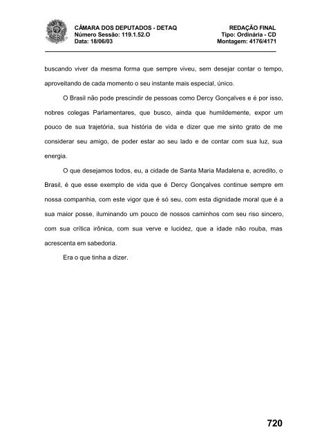 18/06/03 TURNO: Vespertino TIPO DA SESSÃO: Ordinári