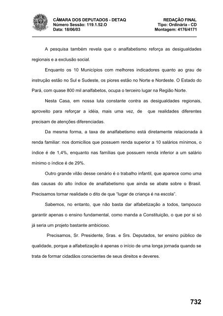 18/06/03 TURNO: Vespertino TIPO DA SESSÃO: Ordinári