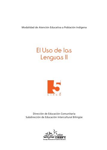 El Uso de las Lenguas II - conafe.edu.mx
