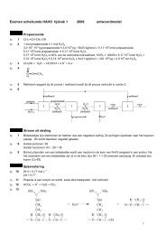 Examen 2009-1 antw. model - Scheikunde voor HAVO en VWO