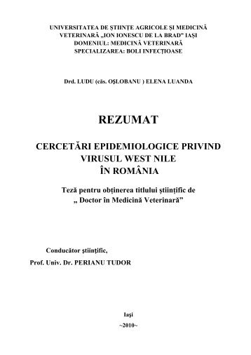 rezumat teză [RO] - Ion Ionescu de la Brad