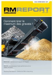 Comment tirer le maximum des gravats ! - Rubble Master HMH GmbH