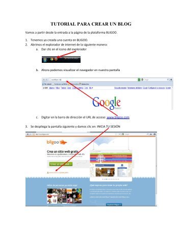 TUTORIAL PARA CREAR UN BLOG - On Line - Bligoo.com