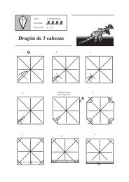 Dragón de 3 cabezas - Origami