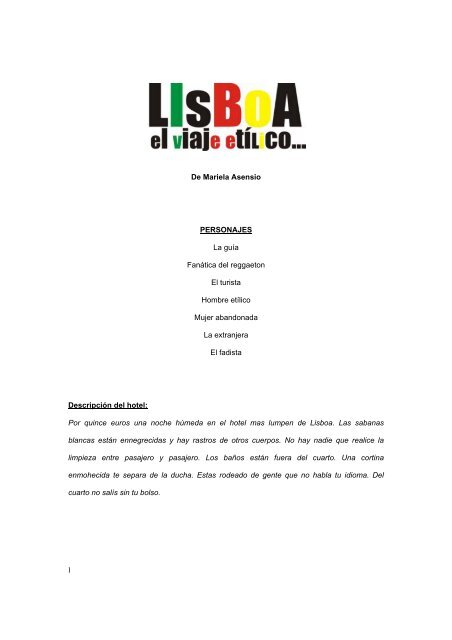 lisboa version estreno.wps - Teatro del Pueblo