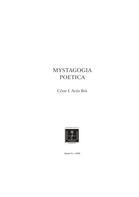 MYSTAGOGIA POETICA - Universidad Católica de Santa Fe