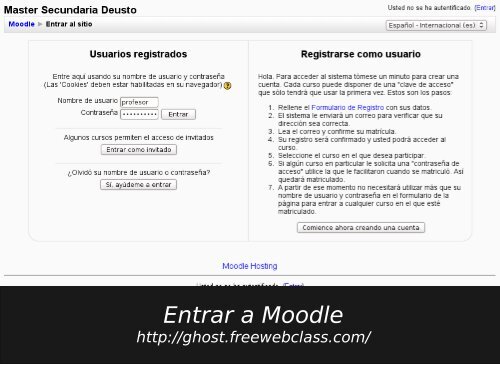 Introducción a Moodle - Software Libre - Universidad de Deusto