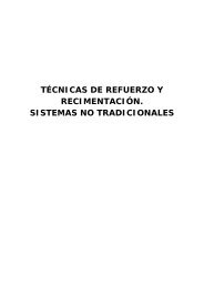 técnicas de refuerzo y recimentación. sistemas no tradicionales