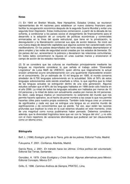 Ética ambiental: la bioética y la dimensión humana del desarrollo ...