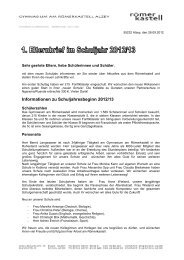 Informationen zu Schuljahresbeginn 2012/13 - Gymnasium am ...