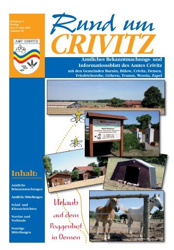 âRund um Crivitzâ 2008 - Amt Crivitz