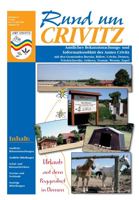 âRund um Crivitzâ 2008 - Amt Crivitz