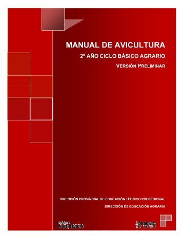 manual de avicultura - Escuela Agrotécnica Salesiana Don Bosco