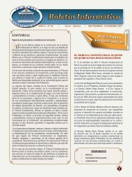 Boletín Informativo N° 22 Septiembre 2007 - Tribunal Constitucional ...