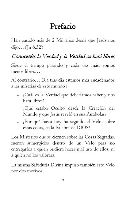 Secretos del Evangelio - Palabras Divinas