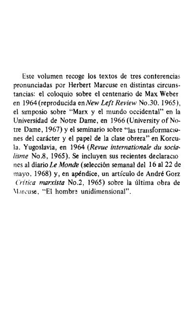 la sociedad industrial y el marxismo - Marcuse.org