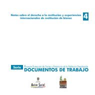 DOCUMENTOS DE TRABAJO - Unidad de Restitución de Tierras