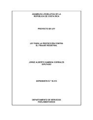 asamblea legislativa de la república de costa rica proyecto ... - Conare