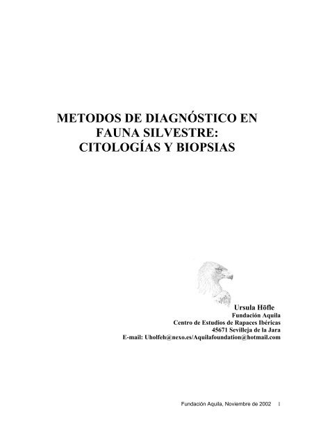 metodos de diagnóstico en fauna silvestre: citologías y biopsias